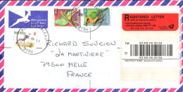 AFRIQUE DU SUD SEUL SUR LETTRE RECOMMANDEE POUR LA FRANCE 2001 - Covers & Documents