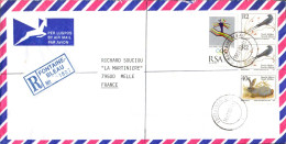 AFRIQUE DU SUD SEUL SUR LETTRE RECOMMANDEE POUR LA FRANCE 1994 - Covers & Documents