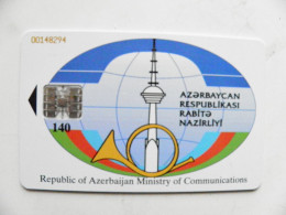 SALE! Phonecard Chip Azerbaijan TV Tower 140 Units Motorola Telephones Bakcell Gsm 2000 - Azerbaiyan