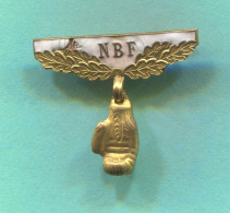 Boxing Box Boxe Pugilato - Norway Federation Association, Enamel  Vintage Pin  Badge  Abzeichen - Boxing