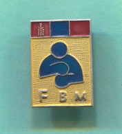 Boxing Box Boxe Pugilato - Mongolia  Federation Association, Vintage Pin  Badge  Abzeichen - Boxen
