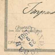 SWEDEN - CLEAR TPO "PKXP N° 83 B"  POSTMARK ON PC (VIEW OF STOCKHOLM) TO BELGIUM - 1901 - 1885-1911 Oscar II