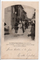 Carte Postale Ancienne La Mothe Saint Héray - Après Le Mariage. La Rosière Coupant Le Ruban - La Mothe Saint Heray
