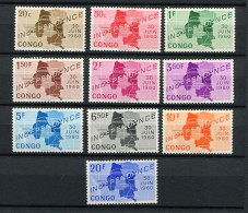 Rep. Congo - 1960 - OCB 372-381 - MNH ** - Onafhankelijkheid Indépendance - Cv € 2,60 - Ongebruikt