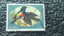 ZAMBİYA--1990--00-----     250K     BİRDS        USED- - Used Stamps