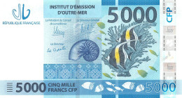 French Pacific Territories 5000 Francs CFP 2014 Unc Pn 7 - Territorios Francés Del Pacífico (1992-...)