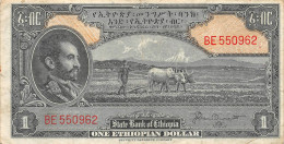 Ethiopia 1 Dollar 1945 Vf Pn 12b - Ethiopie