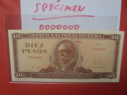 CUBA "SPECIMEN" 10 PESOS 1971 Neuf (B.29) - Cuba