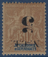 Nouvelle Caledonie N°65c* 5c Sur 30c Brun Variété Surcharge Renversée Frais & TTB (tirage 2000) - Unused Stamps