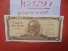 CUBA "MUESTRA" 10 PESOS 1984 Neuf (B.29) - Cuba