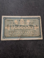 BILLET FUNF 5 MILLIONEN MARK 15 08 1923 NOTGELD / ALLEMAGNE GERMANY BANKNOTE - Sin Clasificación