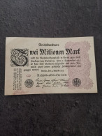 BILLET ZWEI 2 MILLIONEN MARK 9 08 1923 / ALLEMAGNE GERMANY REICHSBANKNOTE - Sin Clasificación