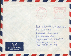 ZAIRE EMA  SUR LETTRE POUR LA FRANCE 1997 - Briefe U. Dokumente