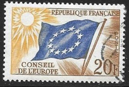 SERVICES   N°  18  -    1958   -  CONSEIL DE L'EUROPE   -  OBLITERE - Used