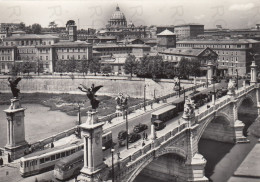 CARTOLINA  ROMA,LAZIO-PONTE VITTORIO EMANUELE II-STORIA,MEMORIA,CULTURA,IMPERO ROMANO,BELLA ITALIA,NON VIAGGIATA - Bruggen