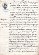 Extrait Etat Civil De Velles (Indre) Mariage De Claude De Boizay 27 Mai 1744 - Manuscritos