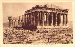 GRECE - ATHENES - Le Parthenon - Vue Du Coté Nord Ouest - Edit Braun & Cie - Carte Postale Ancienne - Griechenland