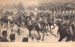 Famille Royale - Le Président De La République Se Rendant à La Rencontre De SM Edouard VII - Carte Postale Ancienne - Familles Royales