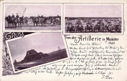 Munster Lager - Mehrbild Artillerie 1905 AKS - Munster