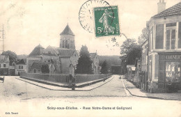 CPA 91 SOISY SOUS ETIOLLES / RUES NOTRE DAME ET GALIGNANI / Cliché Rare - Other & Unclassified