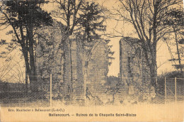 CPA 91 BALLANCOURT / RUINES DE LA CHAPELLE SAINTE BLAIZE / Cpa Toilée - Ballancourt Sur Essonne