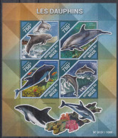 A13. Niger MNH 2015 Fauna - Fish - Dolphins - Dauphins