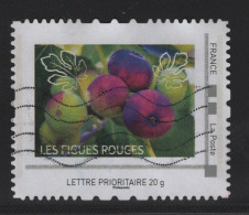 Timbre Personnalise Oblitere - Lettre Prioritaire 20g - Les Figues Rouges - Usati