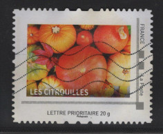 Timbre Personnalise Oblitere - Lettre Prioritaire 20g - Les Citrouilles - Usati