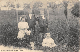 CPA 91 IN THE GARDEN AT BLIGNY 1908 / ENFANTS - Sonstige & Ohne Zuordnung