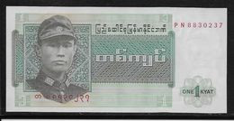 Birmanie -  1 Kyat - Pick N°56 - Neuf - Andere - Azië