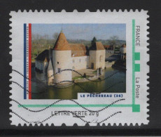 Timbre Personnalise Oblitere - Lettre Verte 20g - Le Pechereau - Usati