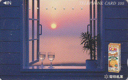 TC JAPON / 110-011 - DOLE - Jus De FRUITS  Orange & Coucher De Soleil - FRUIT JUICE & Sunset JAPAN Phonecard - OBST - 41 - Food