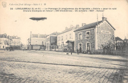 CPA 91 LONGJUMEAU / PASSAGE DU DIRIGEABLE PATRIE POUR LE RAID CHALAIS ETAMPES ET RETOUR - Longjumeau