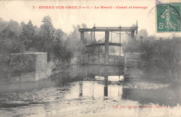 CPA 91 EPINAY SUR ORGE / LE BREUIL / CANAL ET BARRAGE - Epinay-sur-Orge