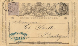 1971  LIEGE NAAR BASTOGNE        2 SCANS - Briefkaarten 1871-1909