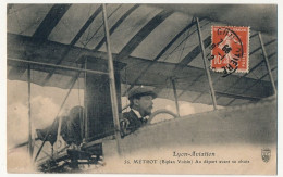 CPA - FRANCE - AVIATION - Lyon-Aviation - METROT (Biplan Voisin) Au Départ Avant Sa Chute - ....-1914: Précurseurs