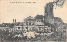 CPA 91 LA FORET LE ROI / EGLISE / MAIRIE - Sonstige & Ohne Zuordnung