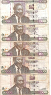 KENYA 1000 SHILLINGS 2010 VF P 51 E ( 5 Billets ) - Kenia