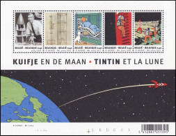 BL109**(3249/3253) - Tintin & La Lune / Kuifje En De Maan / Tim Und Der Mond / Tintin & The Moon - Philastrips
