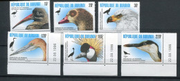 Burundi - 1996 - OCB 1076-1081 - MNH ** - Birds Vogels Oiseaux Lac Rwihinda - Cv € 13,00 - Nuovi