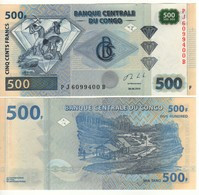 CONGO DEMOCRATIC Republic  500 Francs P96b  Dated  30.06.2013 ( Diamond Exploitation )   UNC - Democratic Republic Of The Congo & Zaire
