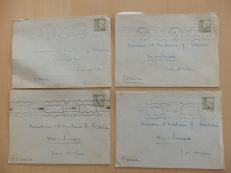 LOT DE 4 ENVELOPPES SUEDE 1956 - 1930- ... Coil Stamps II