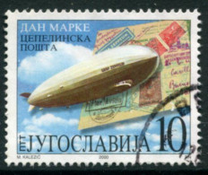 YUGOSLAVIA 2000 Stamp Day: Zeppelin Centenary Used.  Michel 2984 - Gebraucht