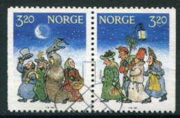 NORWAY 1991 Christmas Used.   Michel 1082-83 - Gebraucht