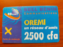 Benin - Bell Benin - Oremi 2500 - 31/12/2010 - Bénin