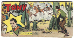 M261> TONY SCERIFFO < Al Villaggio Indiano > CINEALBO N° 33 Del 5 LUGLIO 1952 - Eerste Uitgaves