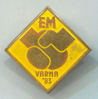 Boxing Box Boxe Pugilato - European Championship 1983, Varna Bulgaria, Vintage Pin, Badge, Abzeichen - Boxen