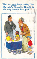 HUMOUR - Jumeaux En Poussette - But We Must Keep Having'em My Wife's Maternity Benefit  - Carte Postale Ancienne - Humor