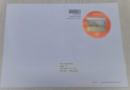 United Nations Geneva: Large Cover To Netherlands, 2023, 1 Stamp, Aids HIV, No Cancel, Postage Due (traces Of Use) - Briefe U. Dokumente