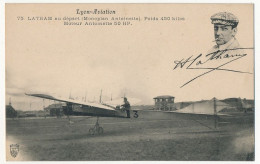 CPA - FRANCE -  LYON-AVIATION - Latham Au Départ (Monoplan Antoinette) - Aviateurs